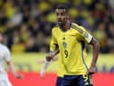 Newcastle United striker Alexander Isak in action against Belgium last week.