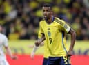 Newcastle United striker Alexander Isak in action against Belgium last week.