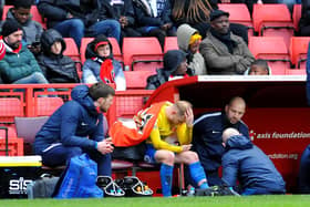 Alex Pritchard suffered an injury against Charlton Athletic