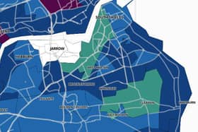 Covid rates are falling in most South Tyneside neighbourhoods./ Photo: coronavirus.data.gov.uk