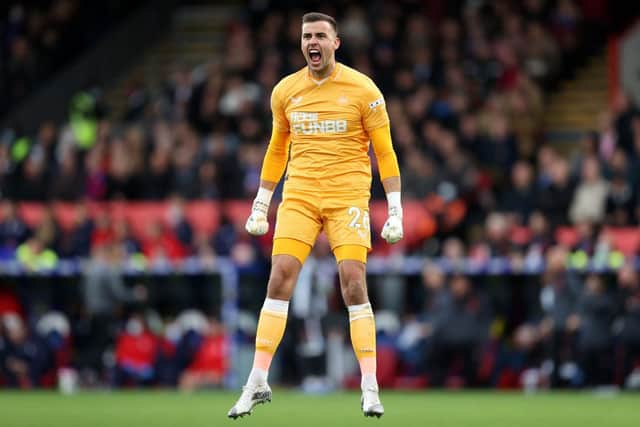 Karl Darlow is relishing the extra competition in the Newcastle United squad following Martin Dubravka's return to fitness. (Photo by Julian Finney/Getty Images)