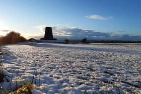 Snow on Cleadon Hills earlier this year