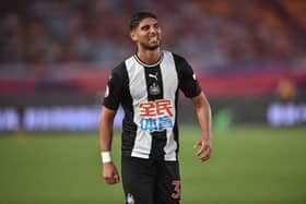 Former Sheffield Wednesday loanee Achraf Lazaar has been released by Newcastle United. (Photo by HECTOR RETAMAL / AFP)