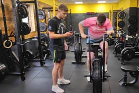Andy with coach Joe from Black Sheep Fitness Academy.