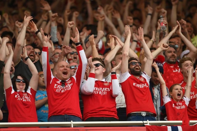 Arsenal supporters had an average fan happiness score of 5.45 last season.
