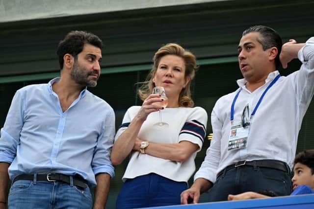 Newcastle United co-owners Amanda Staveley and Mehrdad Ghodoussi (Photo by GLYN KIRK/AFP via Getty Images)