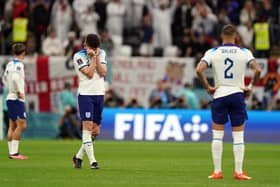 Heartbreak for the England players after a 2-1 defeat to France in the World Cup quarter-finals. Picture: PA.
