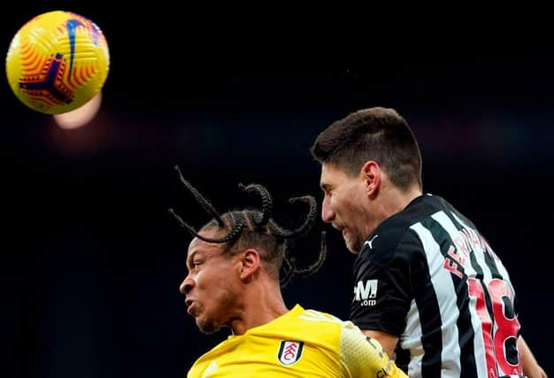 Bobby Decordova-Reid is challenged by Federico Fernandez.