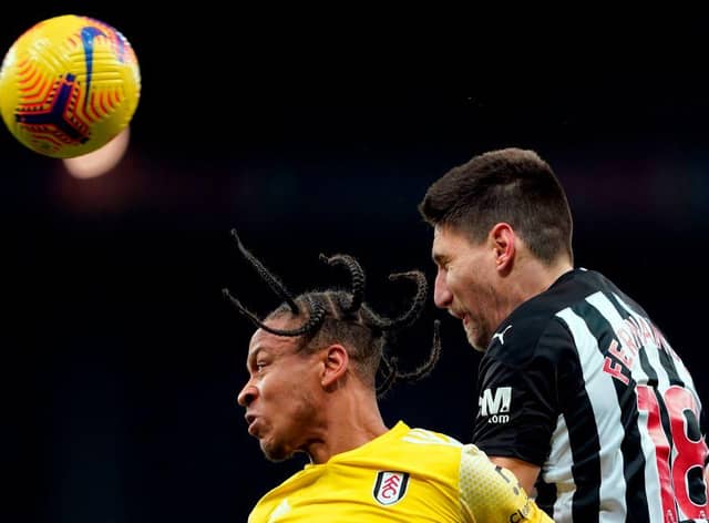 Bobby Decordova-Reid is challenged by Federico Fernandez.