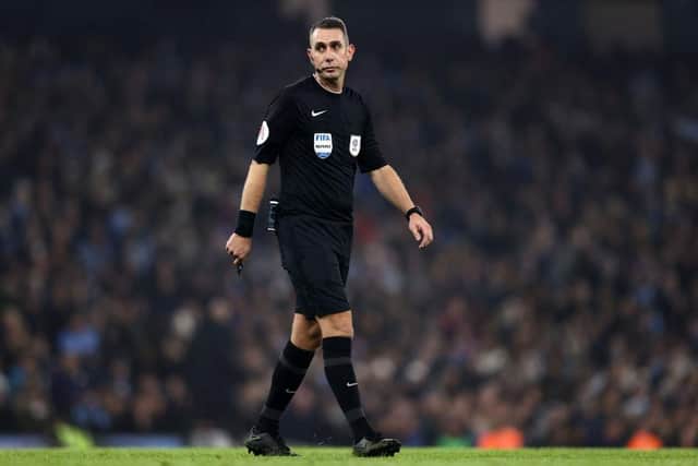 David Coote will referee the Carabao Cup final between Newcastle United and Manchester United (Photo by Naomi Baker/Getty Images)
