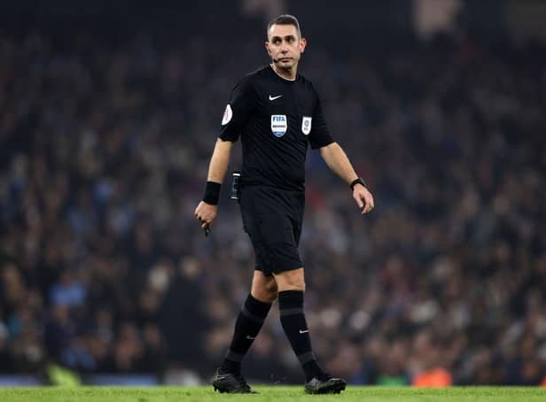 David Coote will referee the Carabao Cup final between Newcastle United and Manchester United (Photo by Naomi Baker/Getty Images)