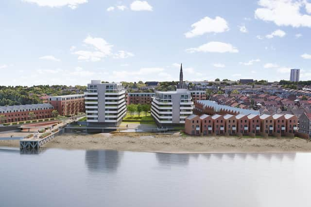 The former shipyard closed in the 1980s.