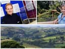 Sheffield television personality Dan Walker has landed what sounds like his dream job, which will involve him roaming the Peak District views. PIctured are Dan Walker and Helen Skelton (top), and the Peak Districk (bottom)
