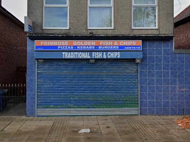 Primrose Golden Fish & Chips was given a two star food hygiene rating. Photo: Google Maps.