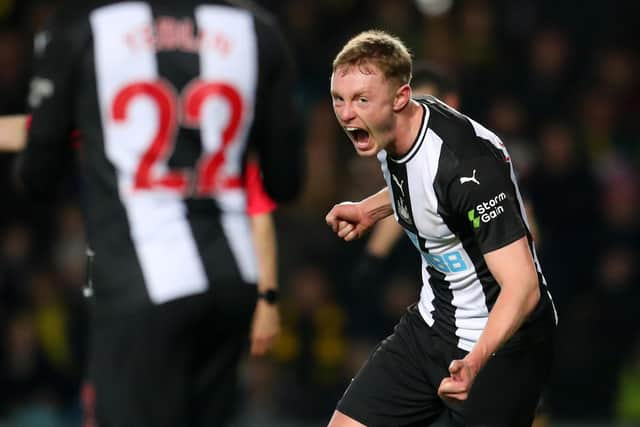 Sean Longstaff of Newcastle United.