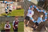 Charlie and Logan Jackson have completed 22 laps of their garden every in memory of Chloe Rutherford and Liam Curry.