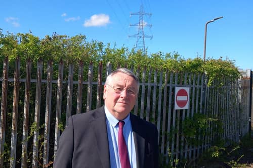 Alan Campbell at the north bank of the Tyne site