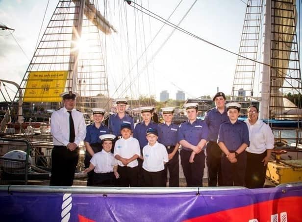 Cadets at the Sunderland Tall Ships Races