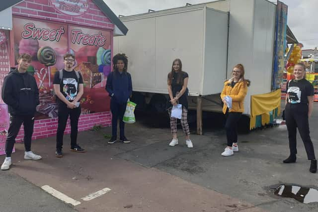 The team which spread so much kindness, left to right - Darren Weldon; Ewan Savory; Tom Richardson; Milly Miles; Ellie Middleton; Faye Slater