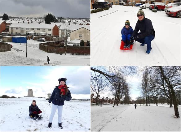 People in South Tyneside ventured out to play in the snow.