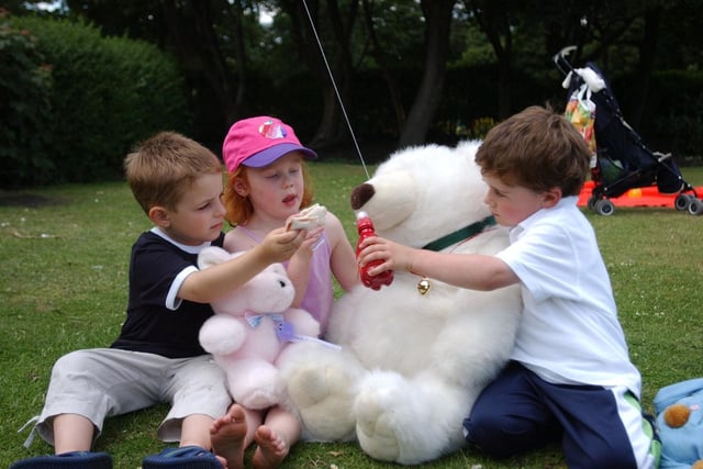 Pack up the children, and their teddy bears, for a picnic at South Marine Park - you could even have a ride on the little train for afters! Pictured here are Joshua Sylvestry, Jessica Talbut and Alexanda Burrell.