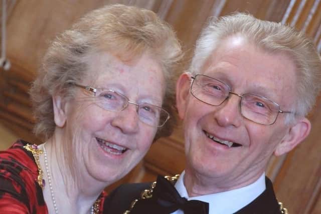 Councillor Tom Pigott with his wife Alma pictured during their time as Mayor and Mayoress. Picture c/o South Tyneside Council.