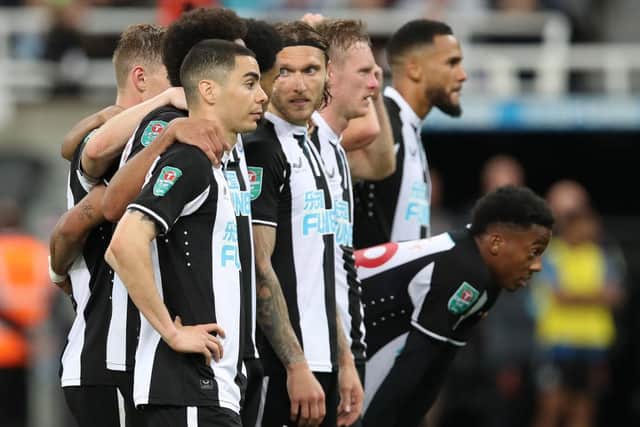 Newcastle United were defeated on penalties by Burnley in last season's Carabao Cup (Photo by Ian MacNicol/Getty Images)