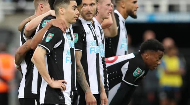 Newcastle United were defeated on penalties by Burnley in last season's Carabao Cup (Photo by Ian MacNicol/Getty Images)