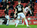 Nathan Broadhead goes close in the second half at the Stadium of Light