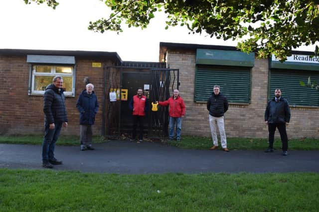 South Tyneside Council - Tony Purcell, Councillor Allan West, Red Sky Foundation - Sergio Petrucci,
Readhead Park Veterans Bowling and Social Club - Harry McLean, Councillor Glenn Thompson,
Friends of the Readhead Park - Paul Brenen.