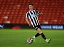 Newcastle United Under-21 midfielder Joe White in Papa John's Trophy action against Barnsley (Photo by George Wood/Getty Images)