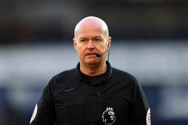 Referee Lee Mason during (Photo by Catherine Ivill/Getty Images)