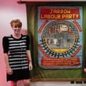Angela Rayner and Kate Osborne with the Jarrow Constituency party banner