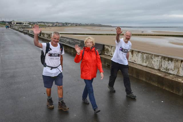 The memorial walk took in Sunderland's coast