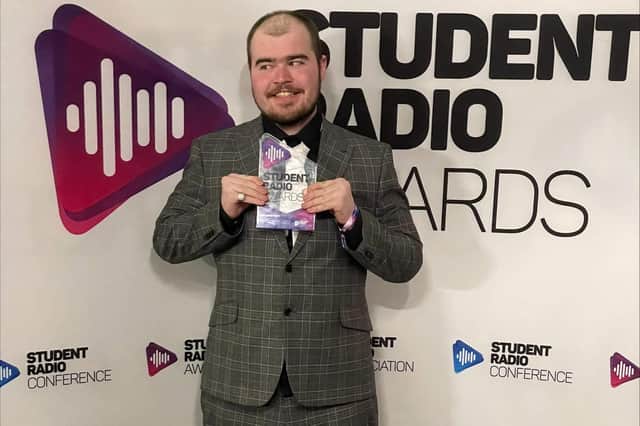 Chrissy Cameron at this year’s Student Radio Awards.