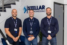Stellar Engineering's Jonathan Daniels, Steven Hogg and Ryan Armstrong.
