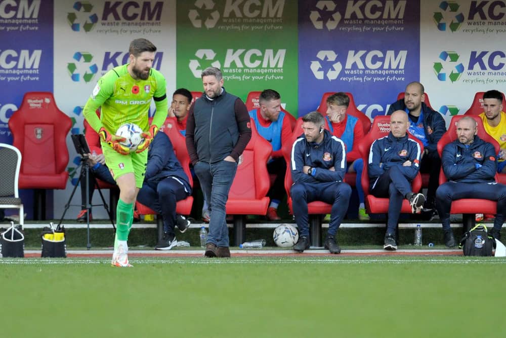 Lee Johnson watches on at Rotherham United