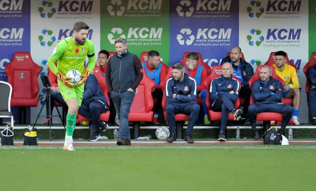 Lee Johnson watches on at Rotherham United