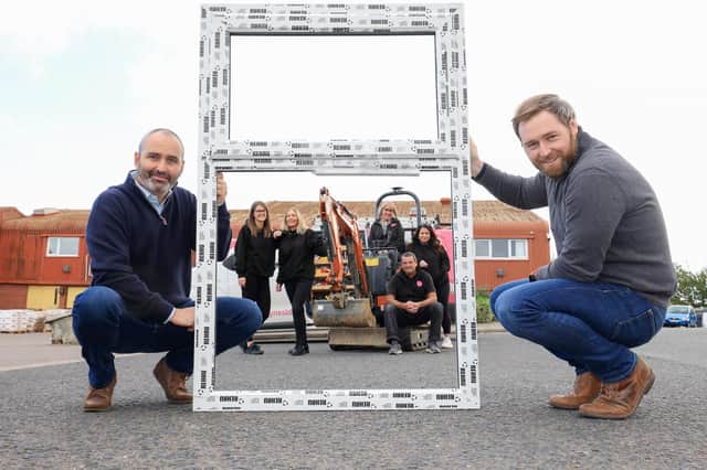 Tyneside Homes Improvements' finance controller Anthony McMahon, left, with operations and CRM chief Anthony McMahon and staff members.