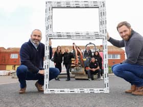 Tyneside Homes Improvements' finance controller Anthony McMahon, left, with operations and CRM chief Anthony McMahon and staff members.