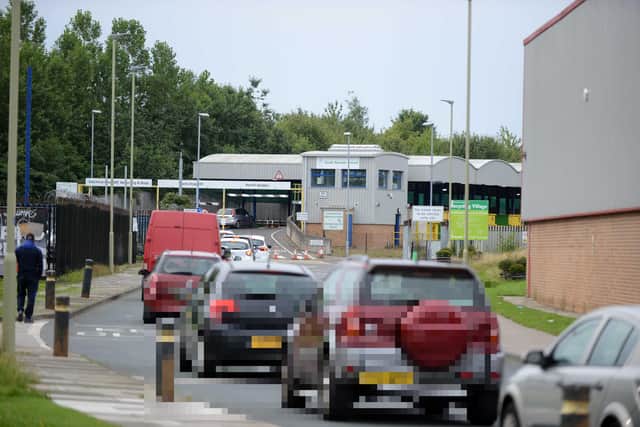 Traffic queues at Middlefields Recycling Village in May 2020, shortly after the rip reopened during the first national lockdown