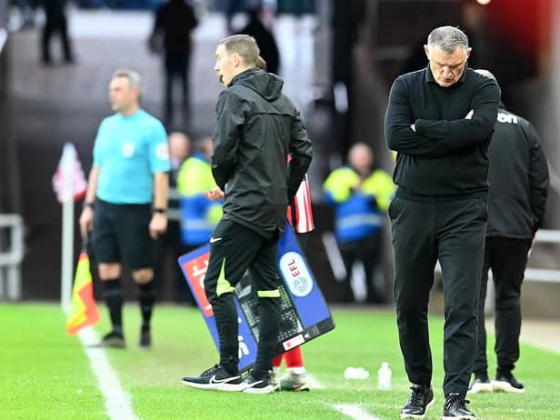 Sunderland head coach Tony Mowbray.