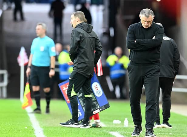 Sunderland head coach Tony Mowbray.