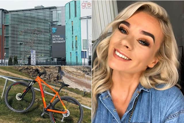 Lily Richardson had her bike stolen from outside the RVI in Newcastle.
