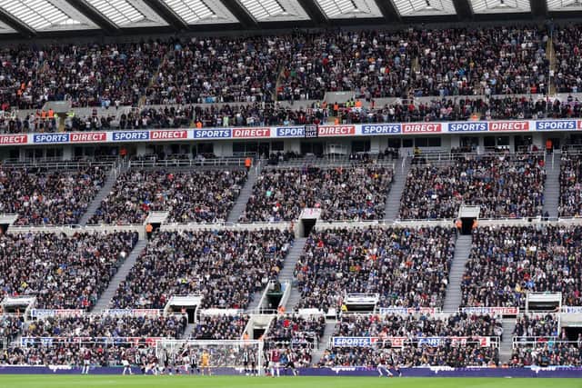 Newcastle United fans at St James's Park. (Photo by George Wood/Getty Images)