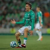 Santiago Muñoz of Santos reacts during the 9th round match between Santos Laguna and Puebla as part of the Torneo Clausura 2023 Liga MX at Corona Stadium on February 26, 2023 in Torreon, Mexico. (Photo by Manuel Guadarrama/Getty Images)