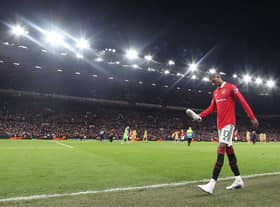 Manchester United's Marcus Rashford after last night's win over Barcelona.
