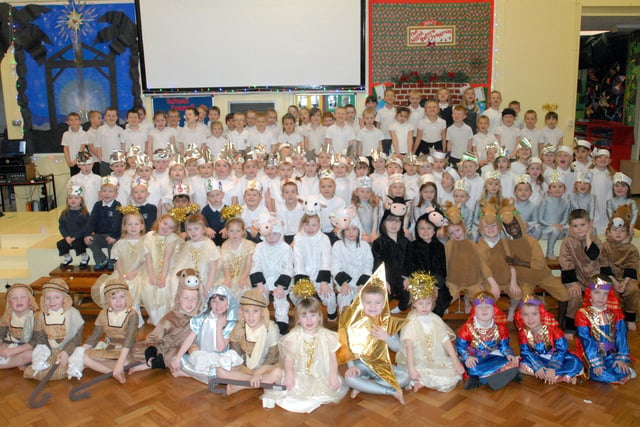 Show time for the pupils from West Boldon Primary in the Nativity 9 years ago.