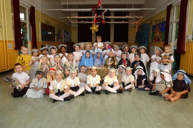 A 2005 memory and it shows the Nativity called Down At Stanhope Primary.