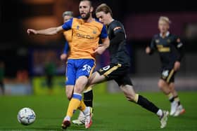 Lucas De Bolle in action for Newcastle United against Mansfield Town in November 2021 (Photo by Laurence Griffiths/Getty Images)